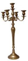 Candelabro 5 fiamme Oro Anticato